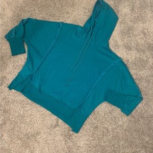 Teal Hooded Sweatshirt